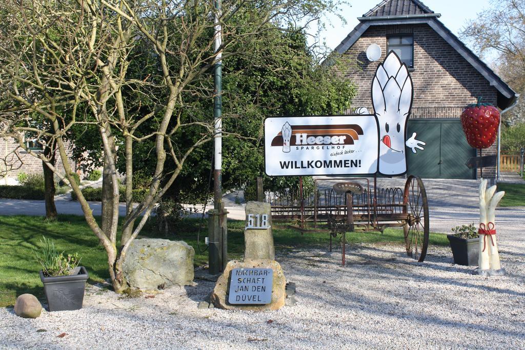 Heeser Spargelhof Ferienwohnung Landblick Веце Стая снимка